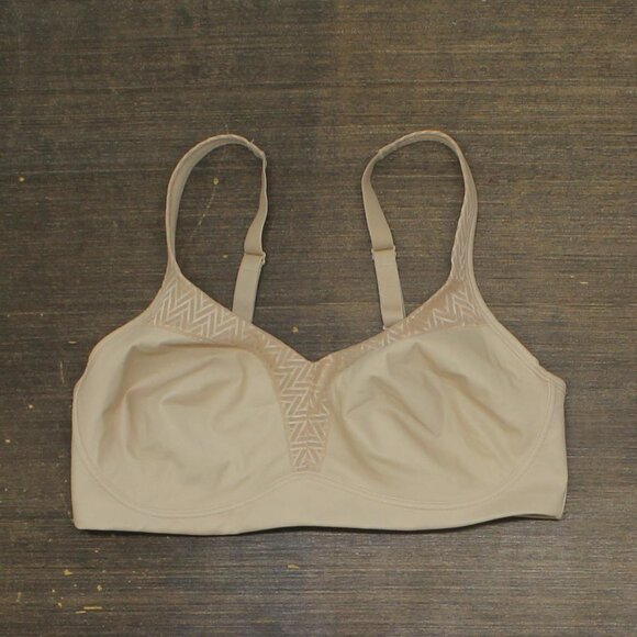 NEW Playtex Womens 18 Hour Bounce Control Wireless Bra US4699 Taupe Brown 36DD - Picture 2 of 5